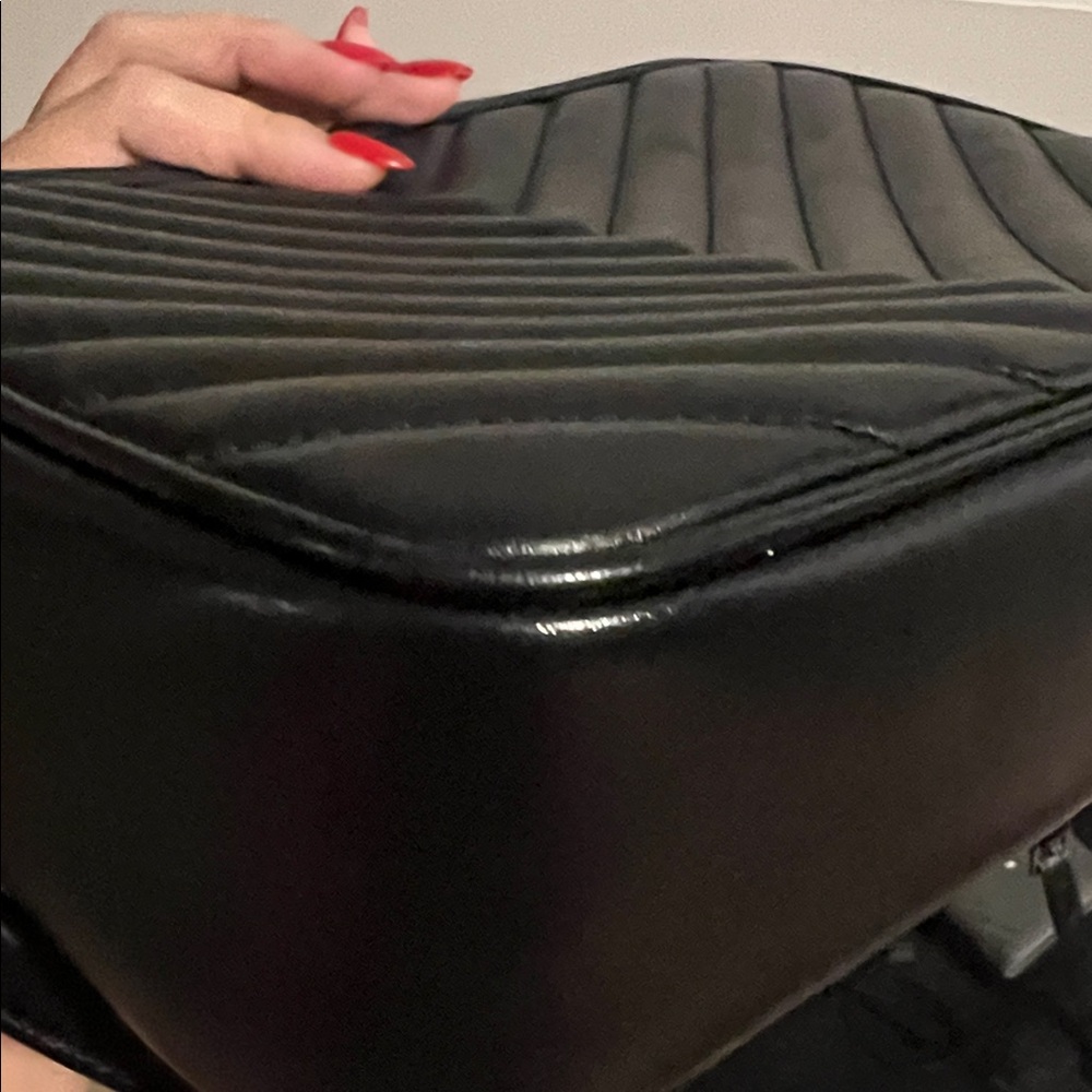 Saint Laurent Lou Camera Bag - Black/Gunmetal Logo - Picture 7 of 14